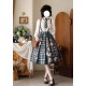 Forest Wardrobe Persimmon Orange Cat Blouse Vest and Skirt(Full Payment Without Shipping)